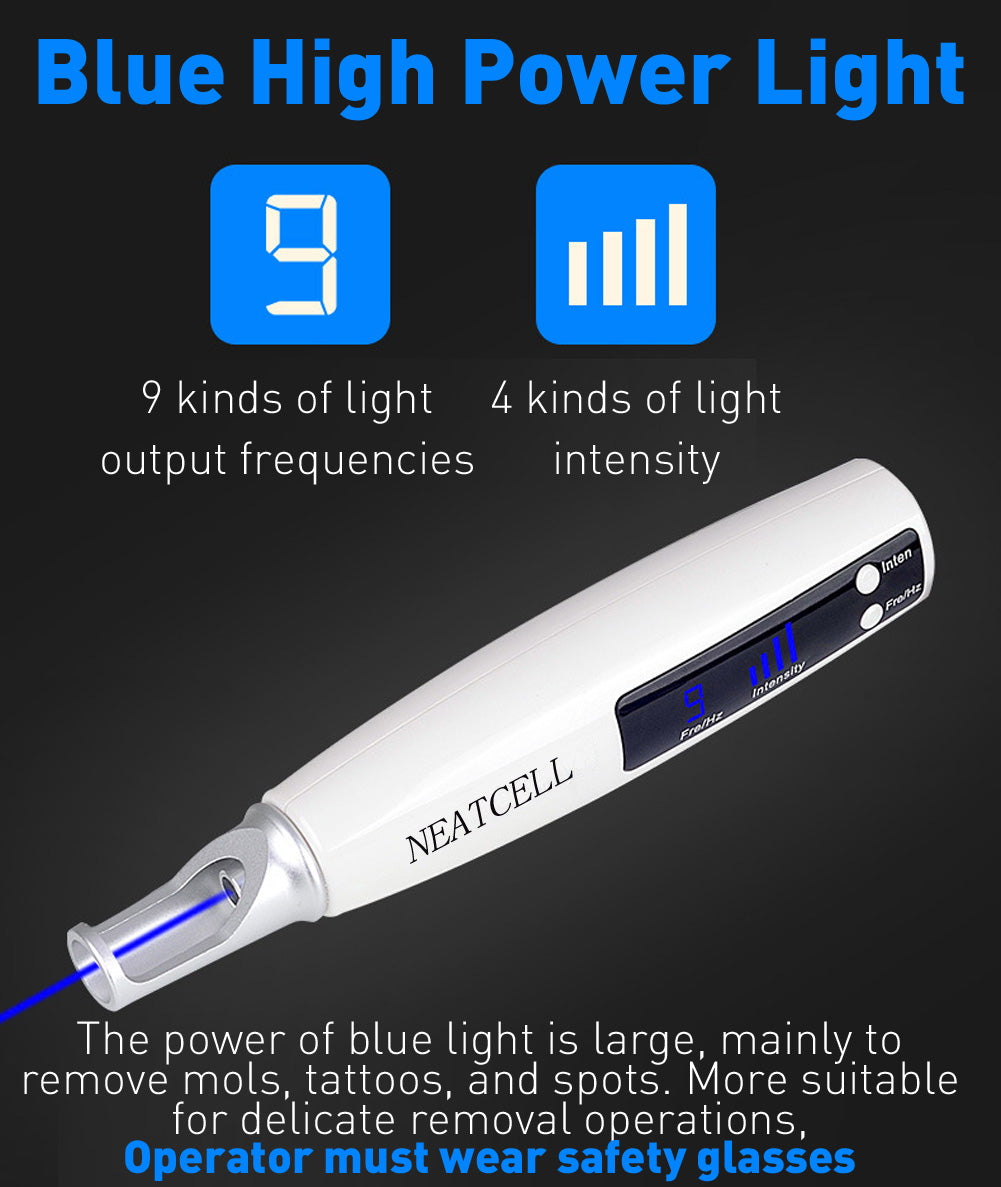 NEATCELL Rechargeable Picosecond Laser Pen for Tattoo and Pigment Removal - Powerful and Long-Lasting