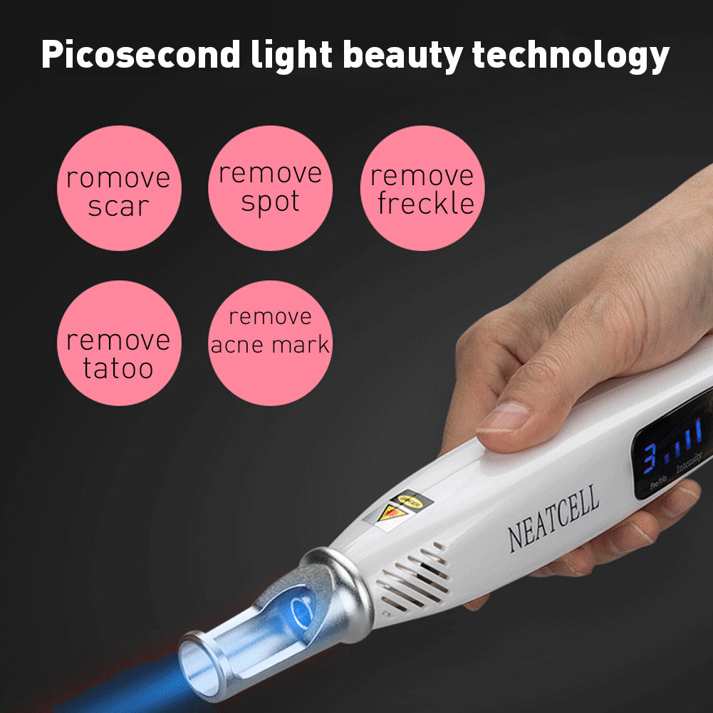 The Ultimate Home Tattoo and Pigment Removal Solution: Neatcell Plug-In Model Picosecond Laser Pen with Safety Glasses and Operator's Manual