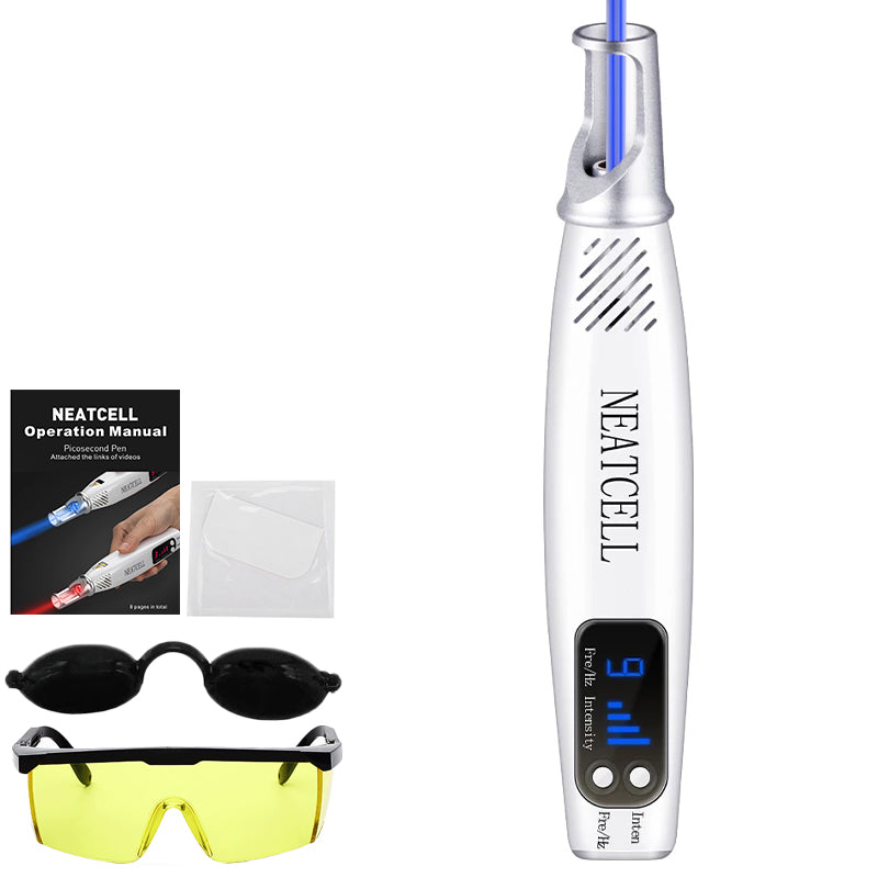 Neatcell Rechargeable Picosecond Laser Pen for Tattoo and Pigment Removal - Powerful and Long-Lasting Blue